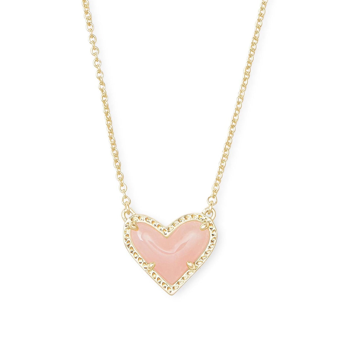 Pretty in pink heart necklace