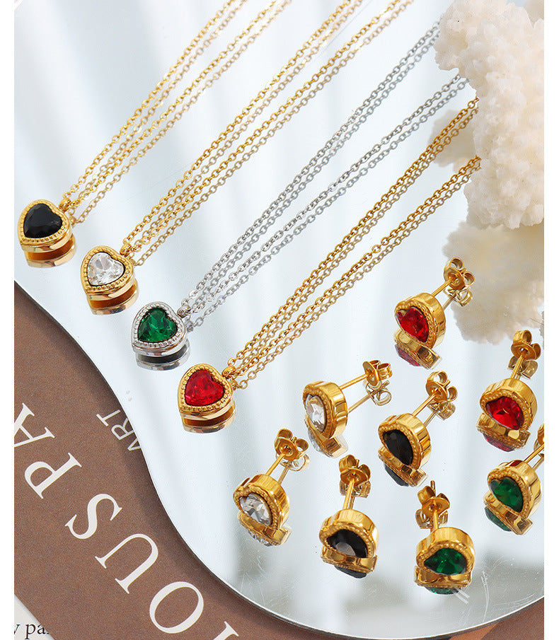 I love you red heart set