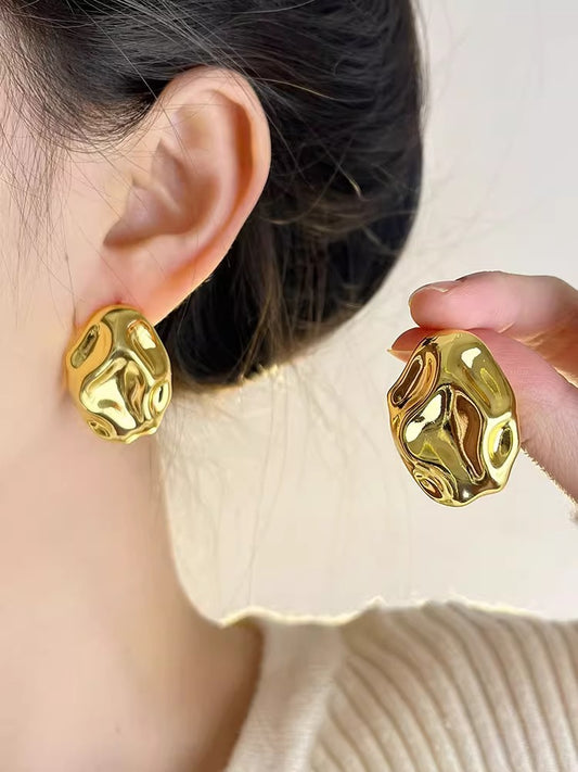 Glamour Hammered Earrings