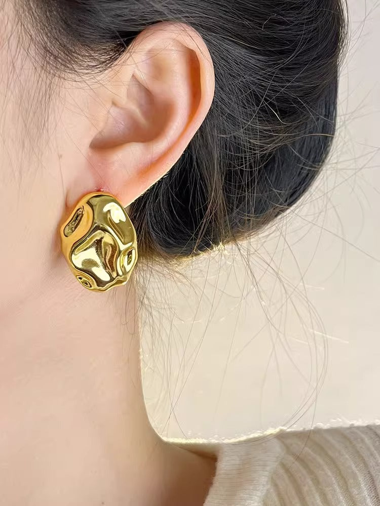 Glamour Hammered Earrings