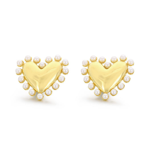 My Heart Pearl Earrings