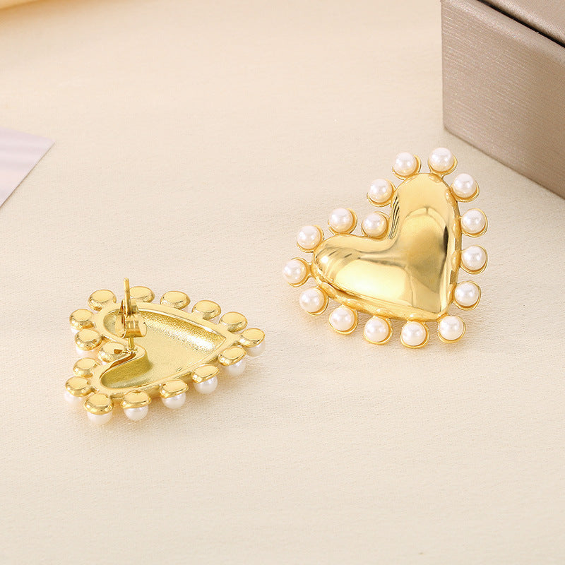 My Heart Pearl Earrings