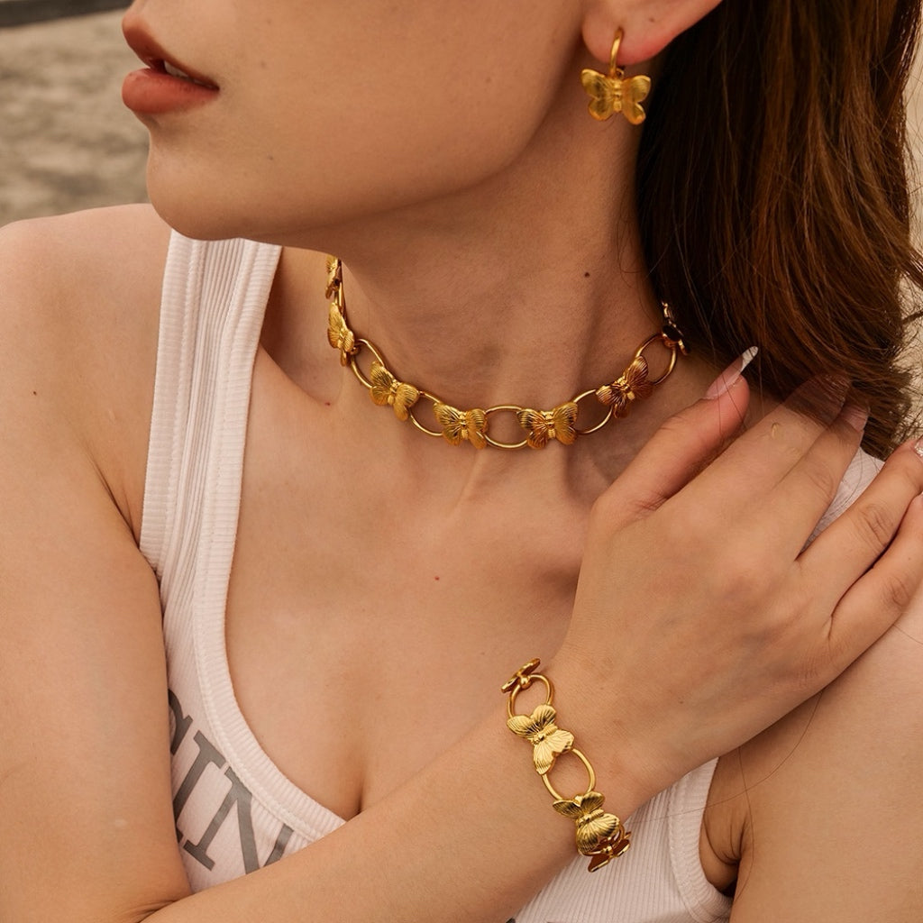 Golden Butterflies Set
