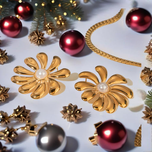 Zoe Glam Flower Earrings