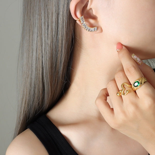 Stunning ear cuff earrings