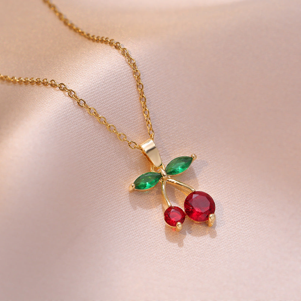 Cherry Sparkle Necklace