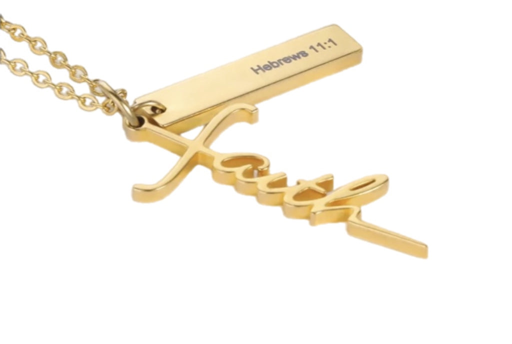 Faith Hebrews 11:1 Necklace