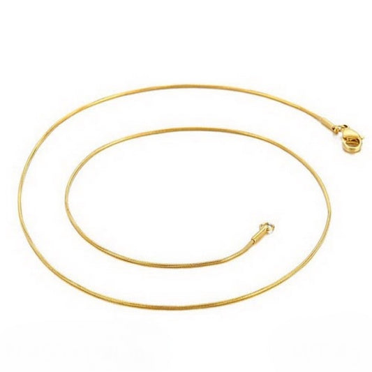 Gold Tone slipper necklace