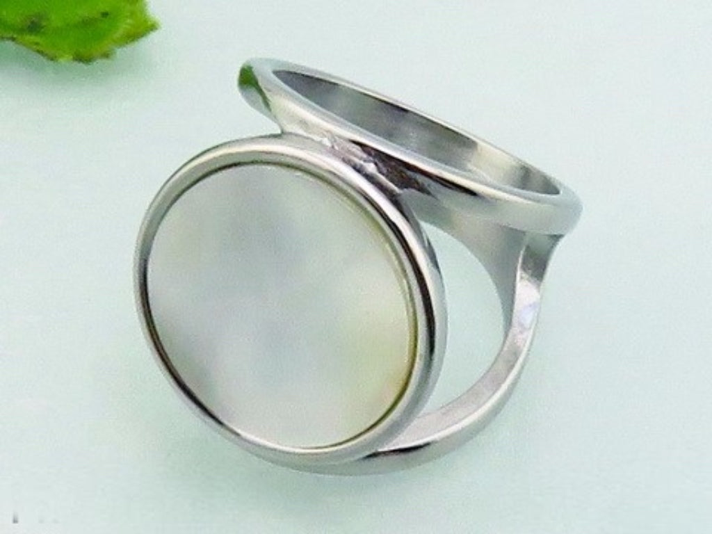White Stone Ring