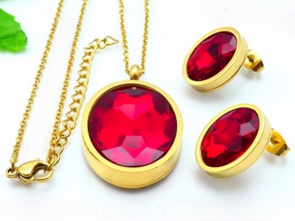 Oval Red Set