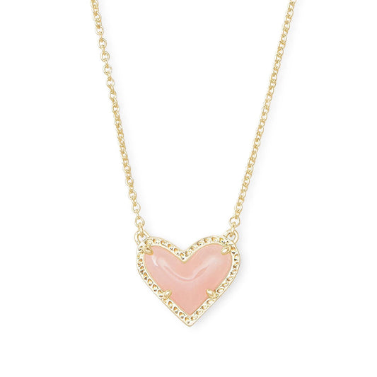 Pretty in pink heart necklace