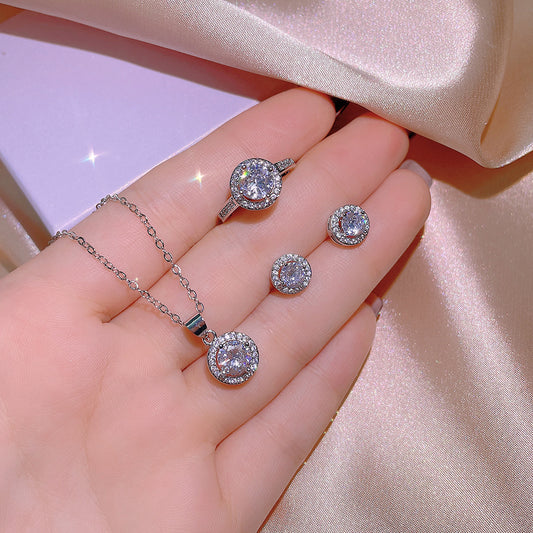 Princess round crystal set