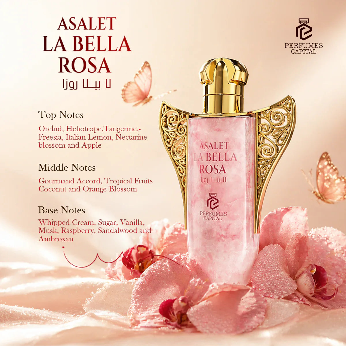 Asalet La Bella Rosa 100ml Eau de Parfum