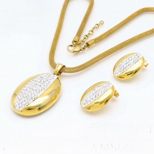 Oval Elegance Rhinestone Set